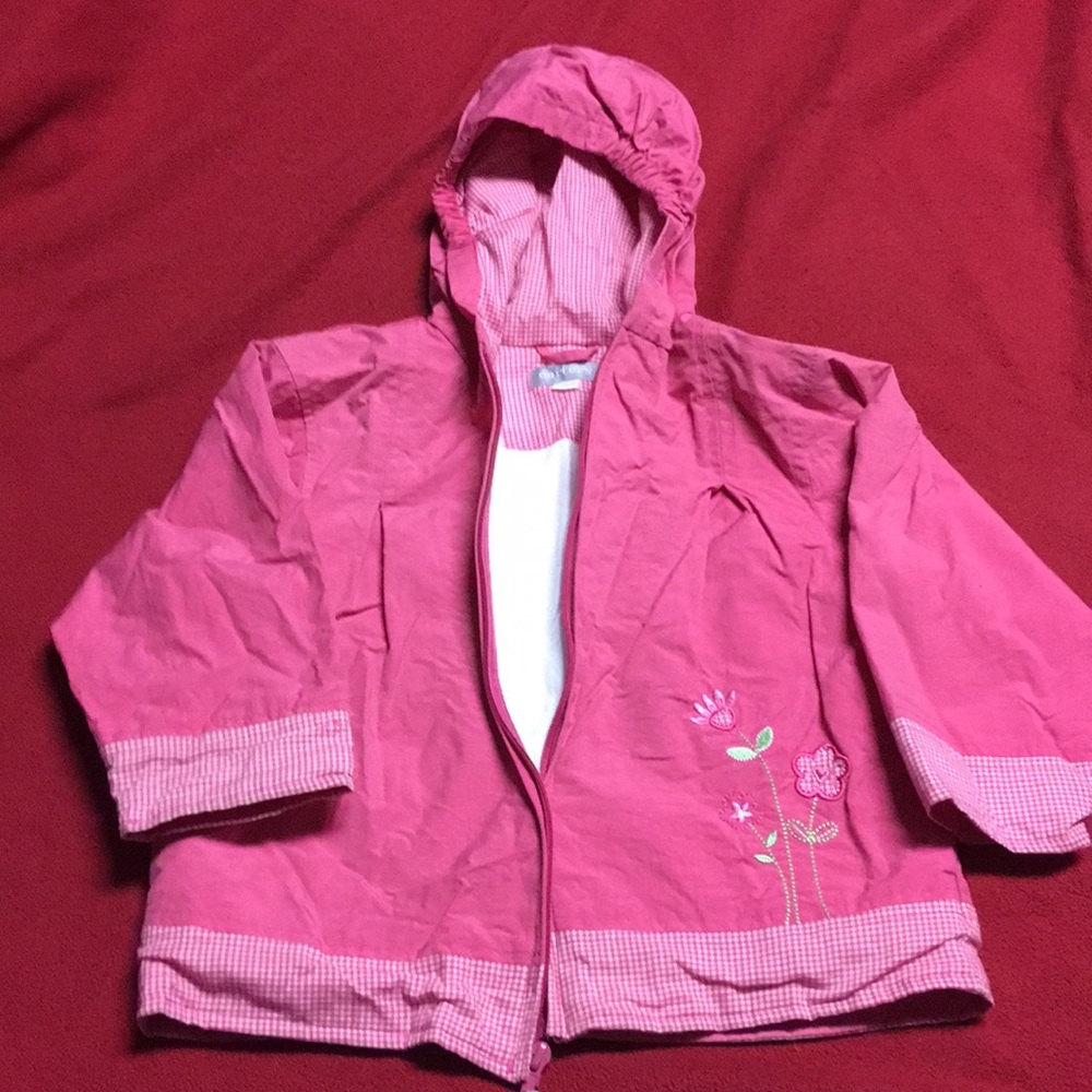 Carter’s jacket Girls size 4 T lightweight pink EUC